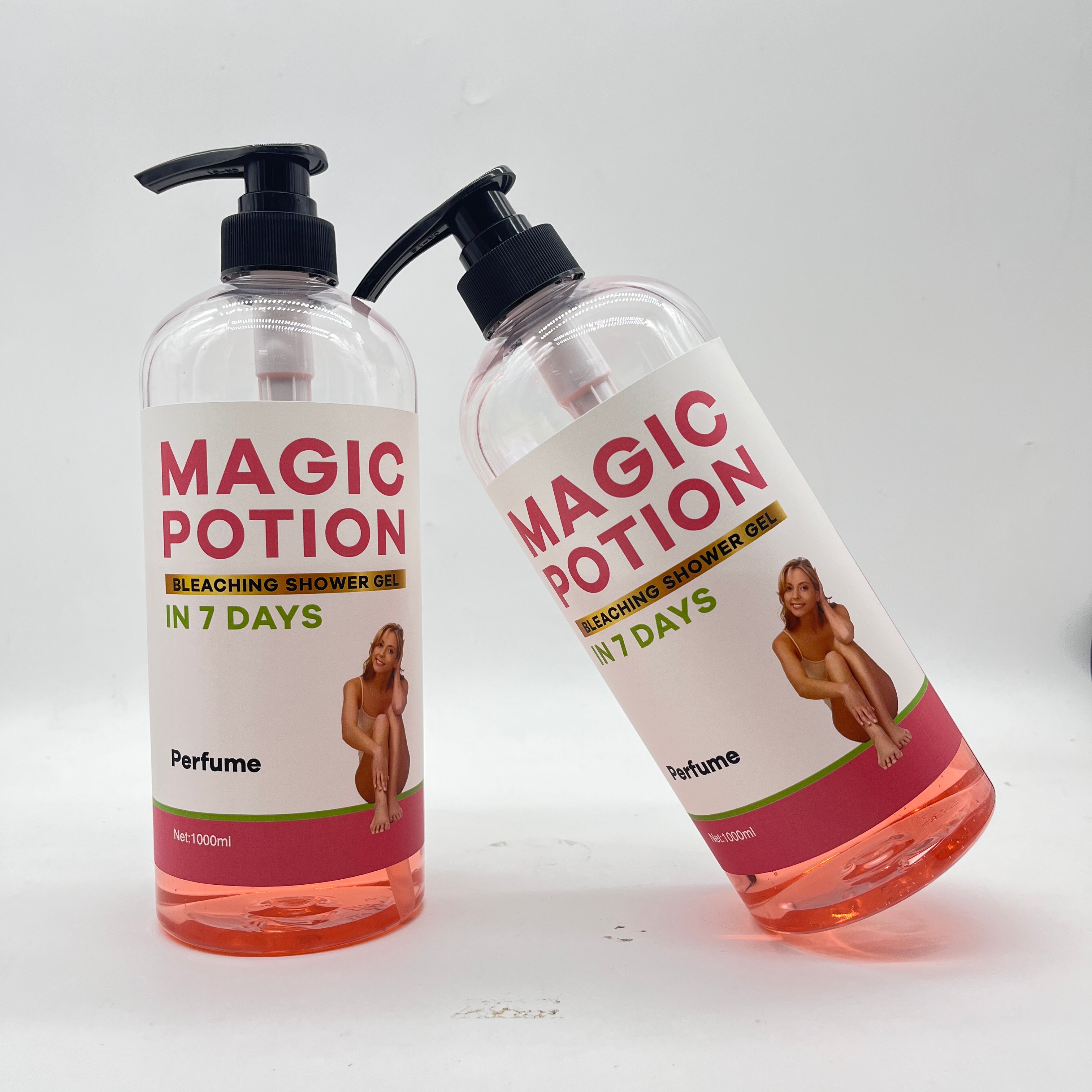 LERMO Shower Gel Wholesale AHA Fruits Body Wash Whitening Moisturizing Goat milk Whitening Magic Body Wash Skin Care 1L