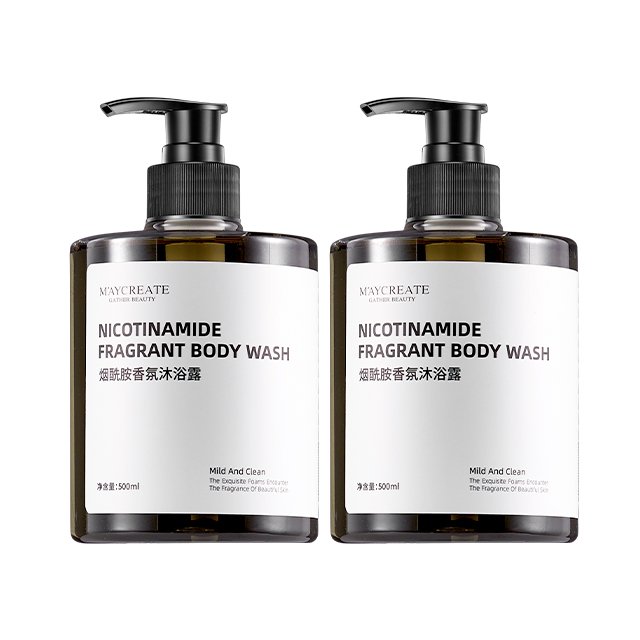 Whitening OEM Shower Gel Gentle and Mild Shower Gel Bottle Support Customized Services Customization Niacinamide Body Wash 500ml