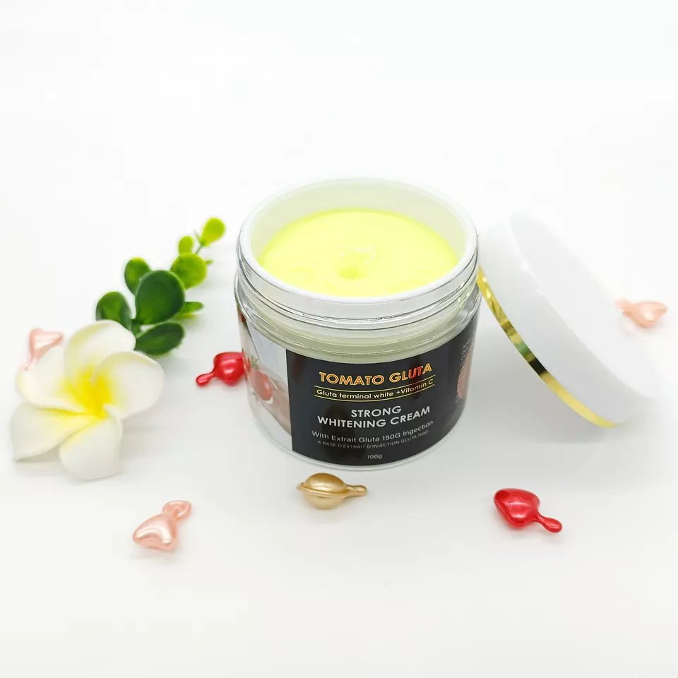 OEM TOMATO GLUTA 5 days action body shower gel lotion soap bleaching best whitening cream for dark skin