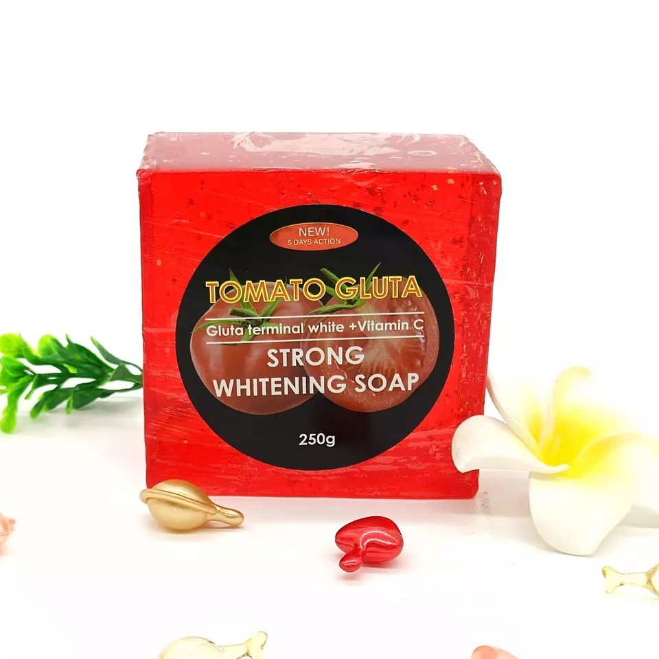 OEM TOMATO GLUTA 5 days action body shower gel lotion soap bleaching best whitening cream for dark skin