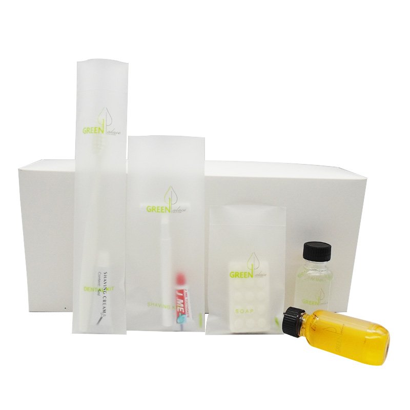 Hot selling guest room disposable hotel amenity set hotel supplies mini shower gel