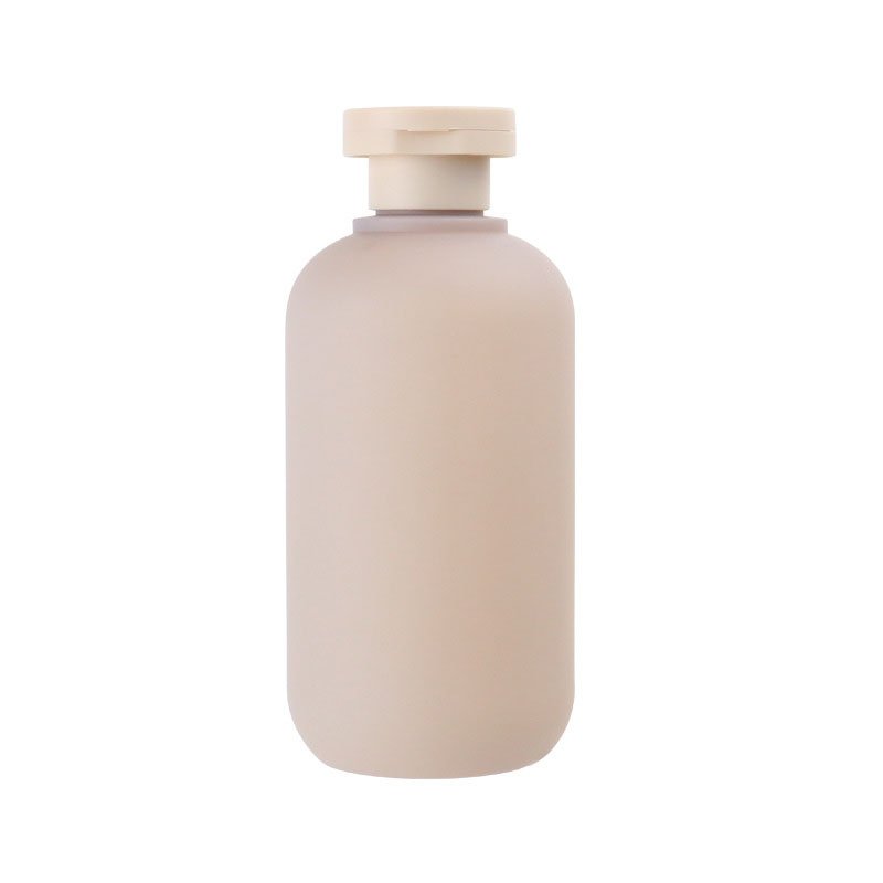 Stock Frosted PE Bottle 300ml Body Wash Lotion Bottle Shampoo Shower Gel Plastic Bottle Packaging With Lids