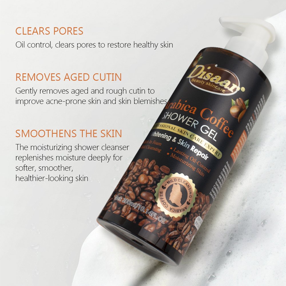 Disaar Whitening & Skin Repair Shower Gel Coffee Extract Beauty Skin Care For All Skin