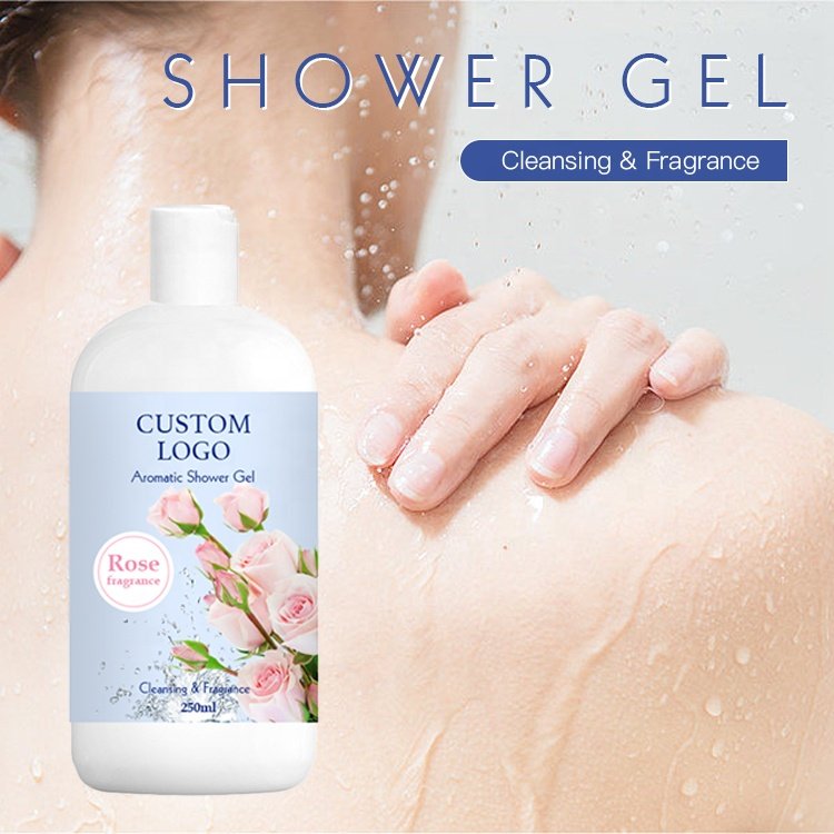 Wholesale OEM Rose Fragrance Cleansing Shower Gel Perfume Moisturizing Body Lotion Spa Bath Gift Set