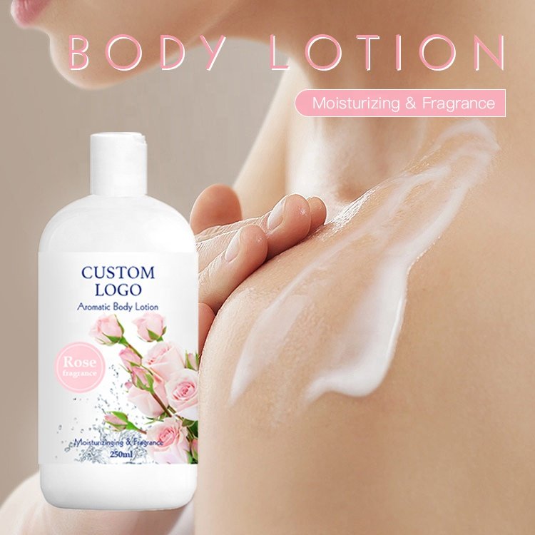 Wholesale OEM Rose Fragrance Cleansing Shower Gel Perfume Moisturizing Body Lotion Spa Bath Gift Set