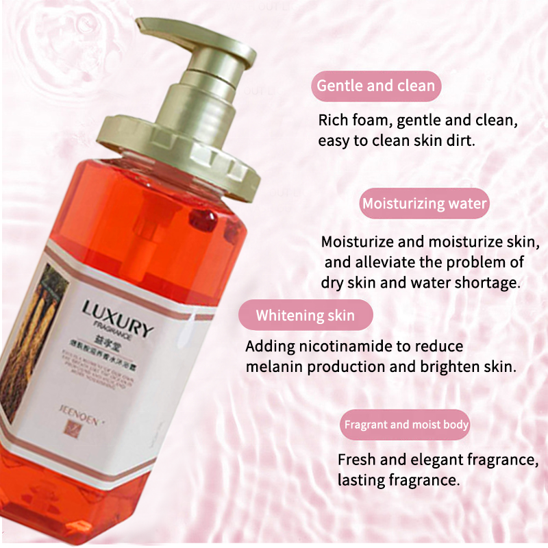 18oz shower gel bottle home sea salt nourishing perfume shower gel amino acid organic Body Wash