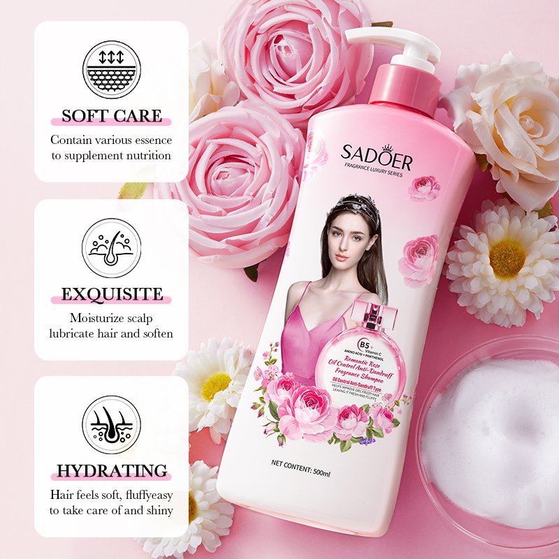 OEM SADOER private label women bath gift sets rose jasmine anti dandruff fluffy shampoo lavender fragrance bath gel body wash