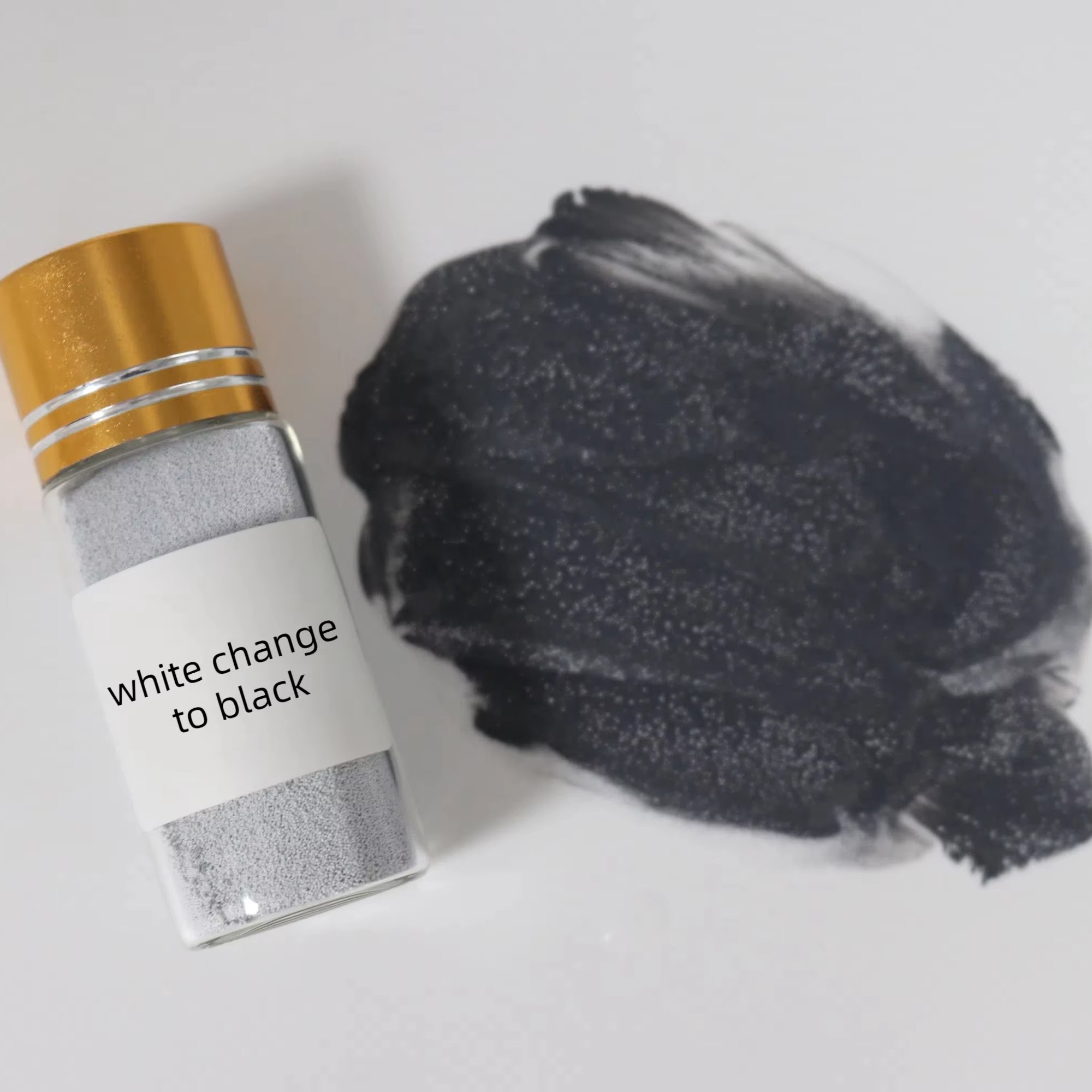 Micro encapsule white change to black, high concentration pigment beads, available to encapsulate various active ingredients