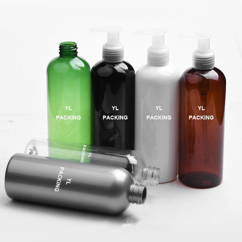 In Stock 300ml Empty Luxury Hair Shampoo Conditioner Bottles Packaging White Black Transparent Green Amber Grey Plastic Bottle