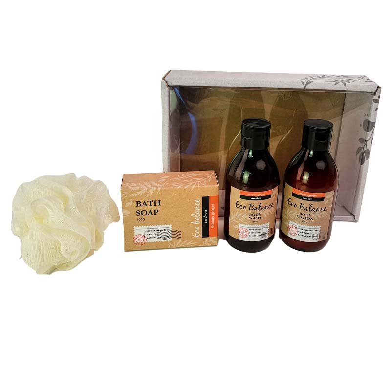 Body lotion cream, natural organic ingredients, nourishing cleansing, toning shower gel, dry toner, carton soap bath set