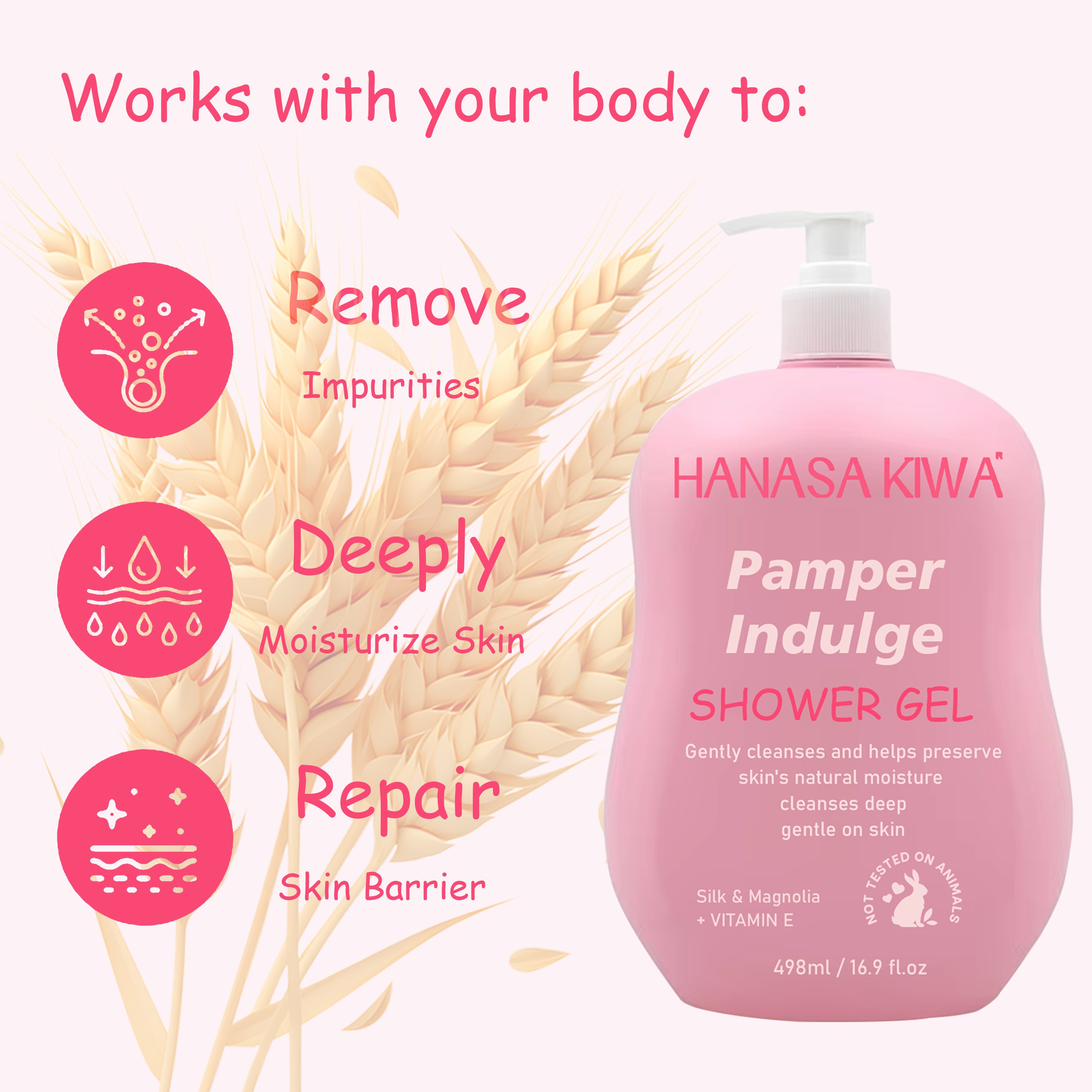 Daily Moisturizing Body Wash For Dry Skin with Soothing Oat