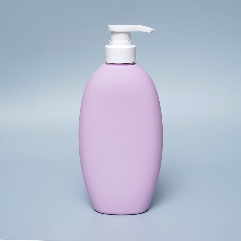 550ML 800ML HDPE Shampoo Shower gel plastic container custom luxury bottles Plush touch bottles