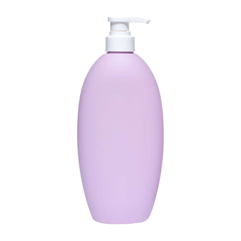 550ML 800ML HDPE Shampoo Shower gel plastic container custom luxury bottles Plush touch bottles