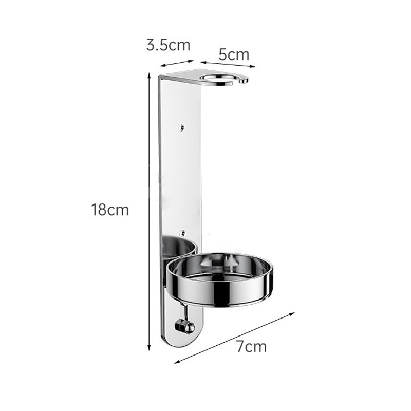 Stainless Steel Shower Gel Bottle Rack Hook Wall Mounted Shampoo Holder Liquid Soap Shower Dispenser Holder