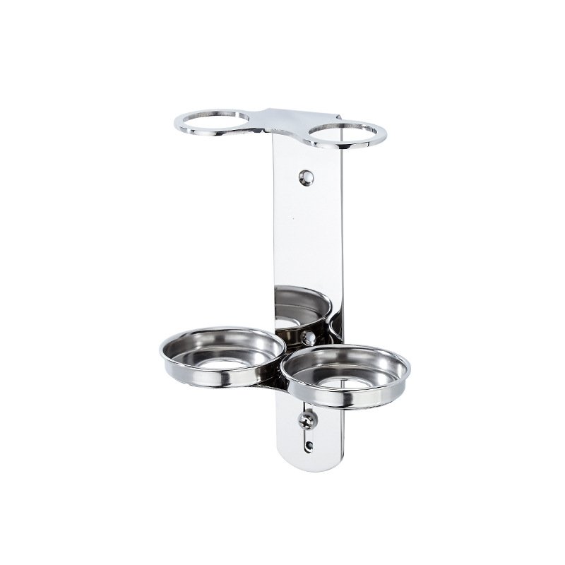 Stainless Steel Shower Gel Bottle Rack Hook Wall Mounted Shampoo Holder Liquid Soap Shower Dispenser Holder