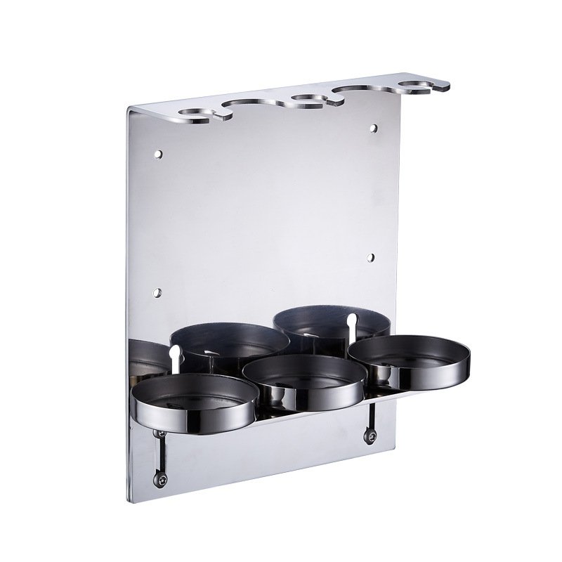 Stainless Steel Shower Gel Bottle Rack Hook Wall Mounted Shampoo Holder Liquid Soap Shower Dispenser Holder