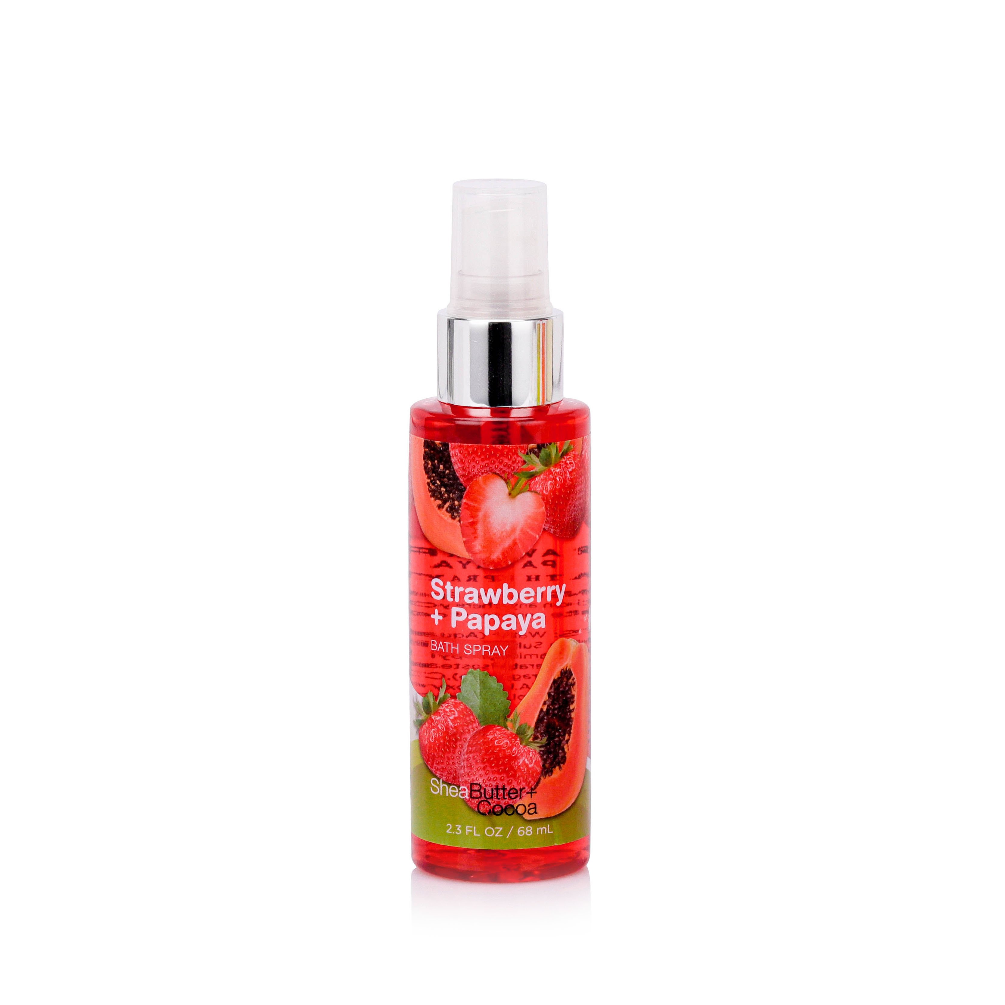 Body care product women 3*68ml body mist bath gift set with transparent PVC bag