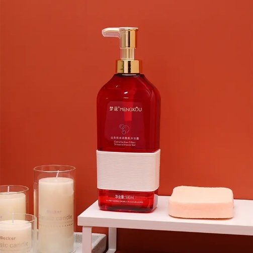 OEM Private Label Mengkou Mild Formula Deep Cleansing Moisturizing Bath Body Wash Camellia Bran Silken Skincare Shower Gel
