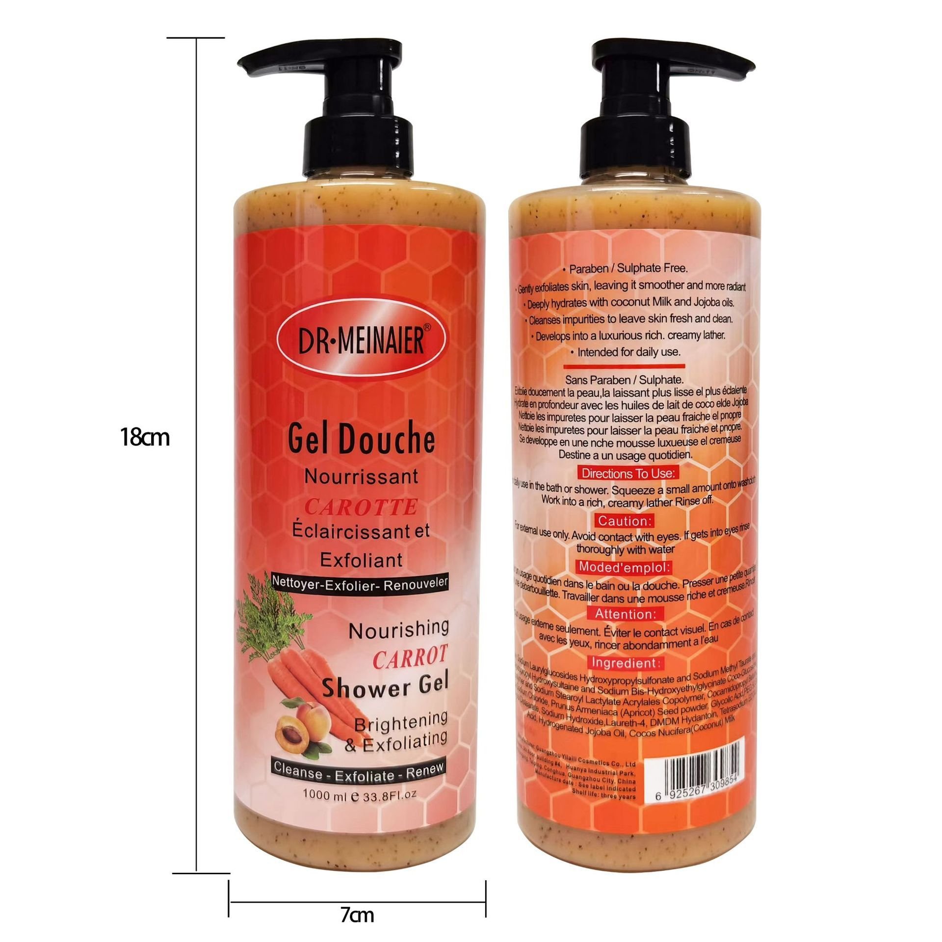 Luxury Shower Gel Brightening Shower Gel 1000ml Shower Gel