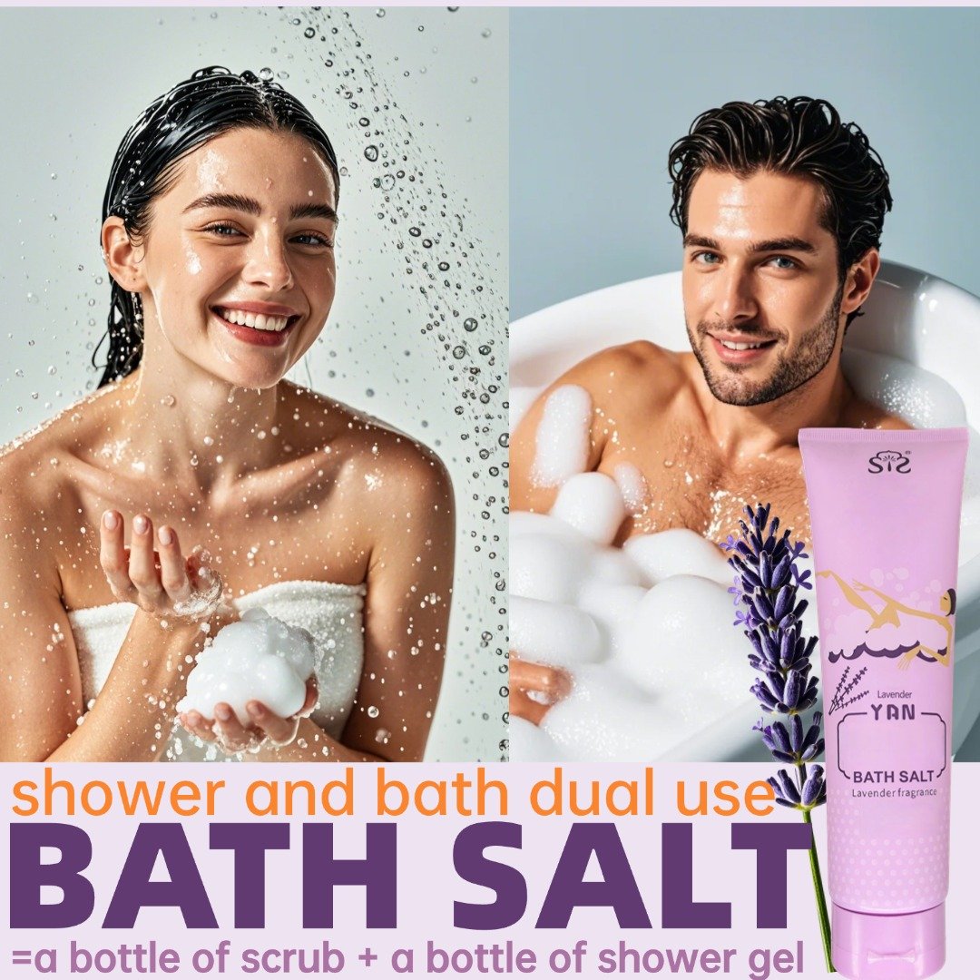 Exfoliate Scrub Whitening Nourishing Body Bathing Shower Liquid Bath Pleasure and Relax Body Skin Care Bright Bath Salt