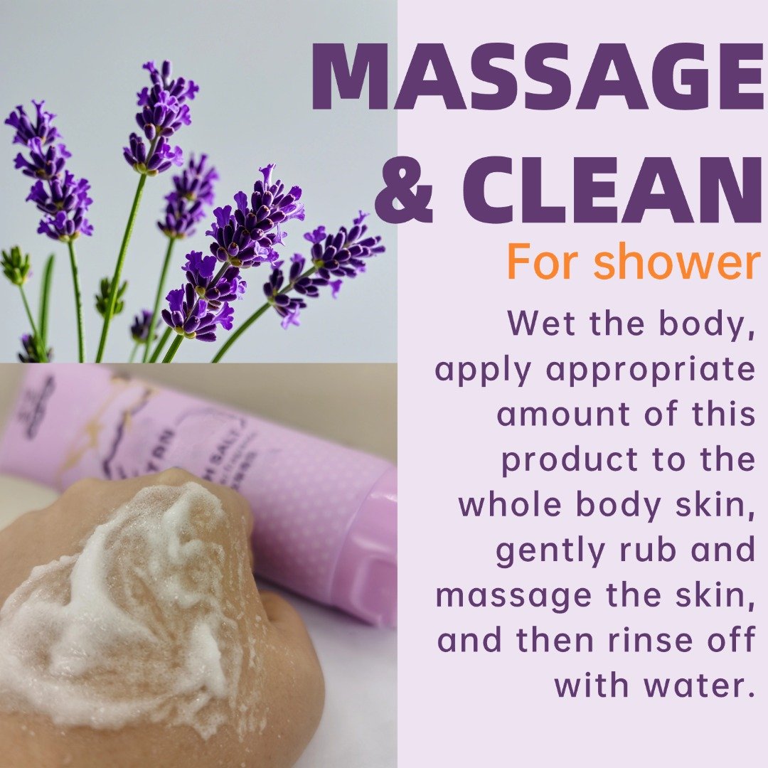 Exfoliate Scrub Whitening Nourishing Body Bathing Shower Liquid Bath Pleasure and Relax Body Skin Care Bright Bath Salt