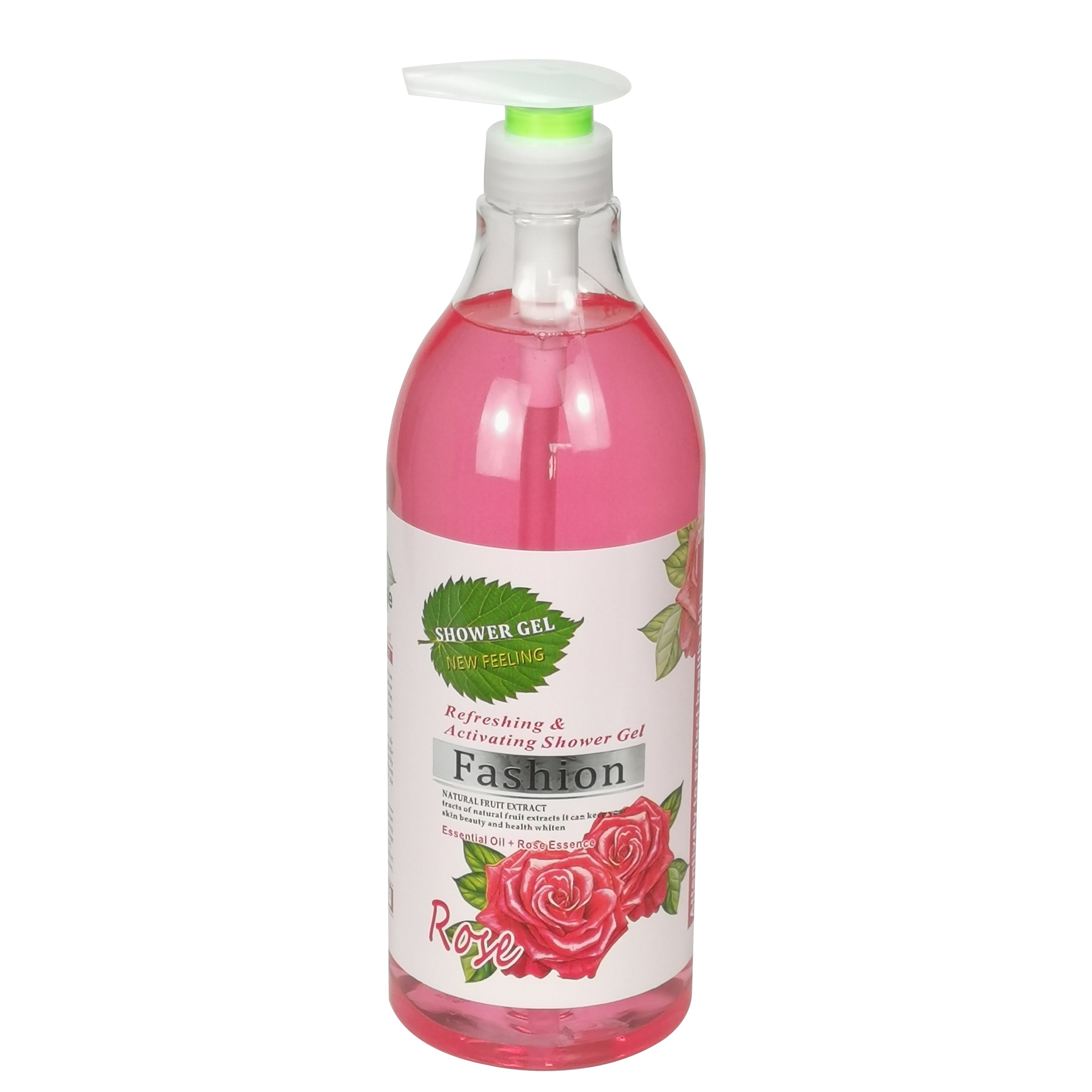 2021 hot 1300ML Milk papaya rose lemon aloe olive fruit shower gel for body wash