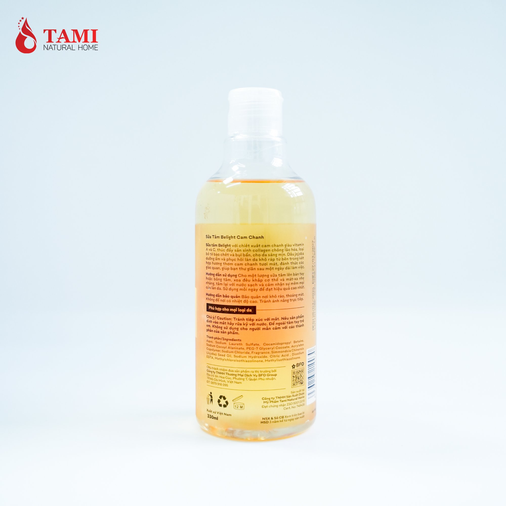 Bath Supplies Moisturizing Shower Gels Premium Liquid Form Belight - Orange & Lemon Shower Gel Regular Sizes 750g / 400g