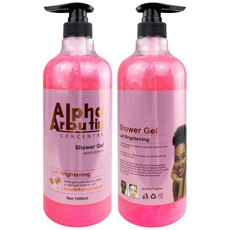 Vegan Organic Whitening Shower Gel Vitamin C Natural Perfumed Anti Acne Body Wash Moisturizing Foaming Private Label Shower Gel