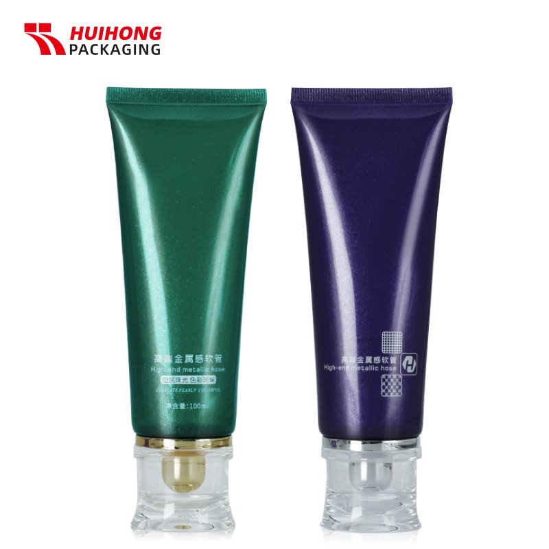 100ml High-grade Luxury Soft Squeeze Plastic Face Wash Shampoo Tube With Acrylic Lid For Shower Gel