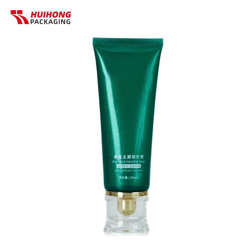 100ml High-grade Luxury Soft Squeeze Plastic Face Wash Shampoo Tube With Acrylic Lid For Shower Gel