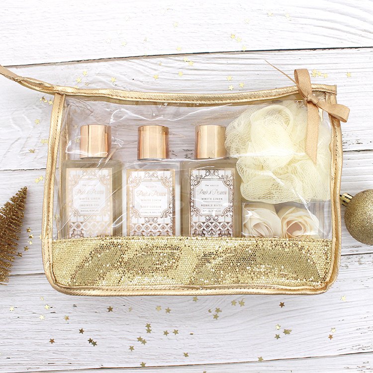 Bath Deep Nourish Moisturizing Christmas Gift Set Body Lotion Shower Gel Bath Salt For Woman