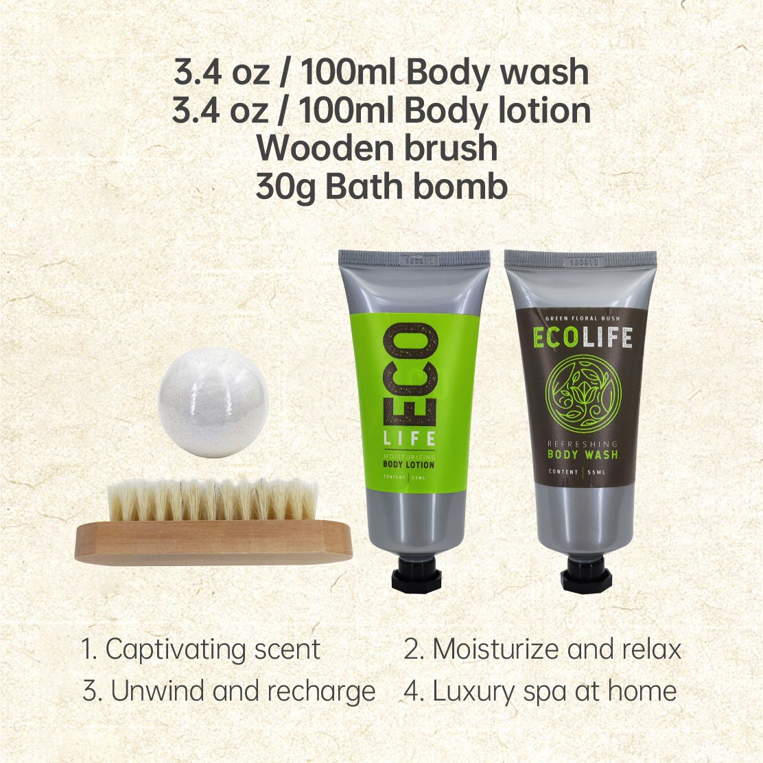 Wholesale Price Custom Natural moisturizing body gel and body lotion body care bath gift set
