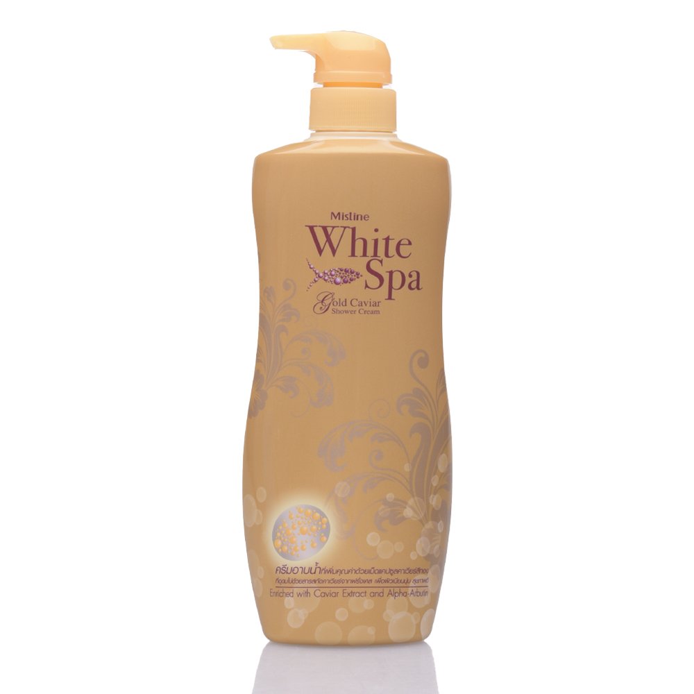 Mistine White Spa Shower Gel for Youthful Skin Refreshing Body Wash Nourishing Formula Gentle Cleansing Hydration Thai Product