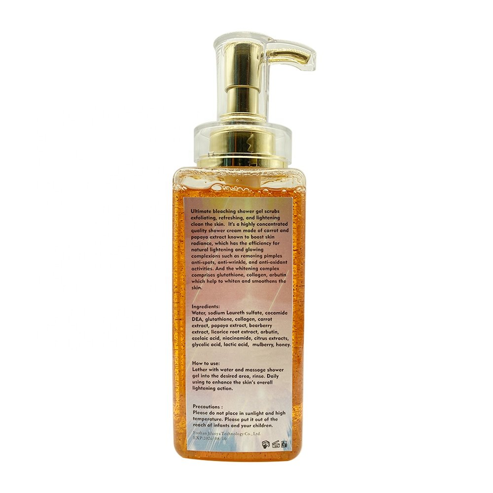Glutathion Collagen Arbutin Papaya Carrot Ultimate Bleaching Cream Bath 7 Days Magical Bleaching Shower Gel