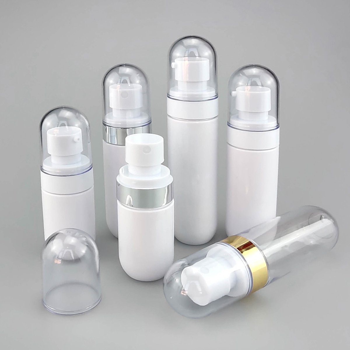 C-Hot Sale 40ml 60ml 80ml Luxury Cosmetic Packaging Pink Plastic Lotion Bottle with Body Mist Spray Pump for Skin Care Packaging
