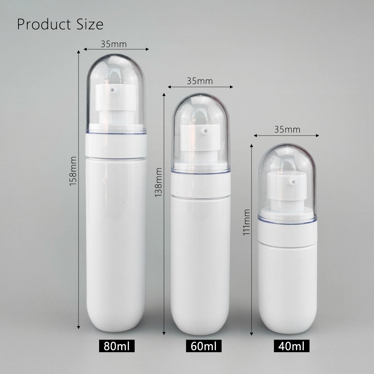 C-Hot Sale 40ml 60ml 80ml Luxury Cosmetic Packaging Pink Plastic Lotion Bottle with Body Mist Spray Pump for Skin Care Packaging