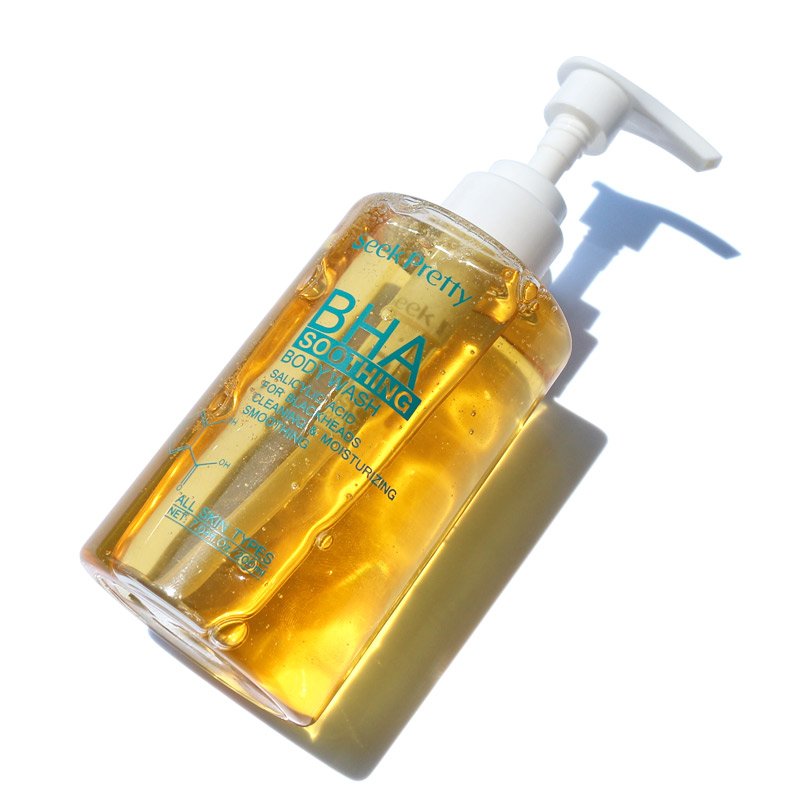 Seek Pretty 200 ML Private Label BHA Moisturizing Natural Organic Skin Lightening Bath Shampoo Shower Set Body Gel