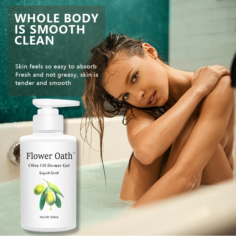 Olive Oil Shower Gel Reduces Fine Lines Delays Aging Prevents Dryness as a Skin Care Agent Moisturizes the Whole Body