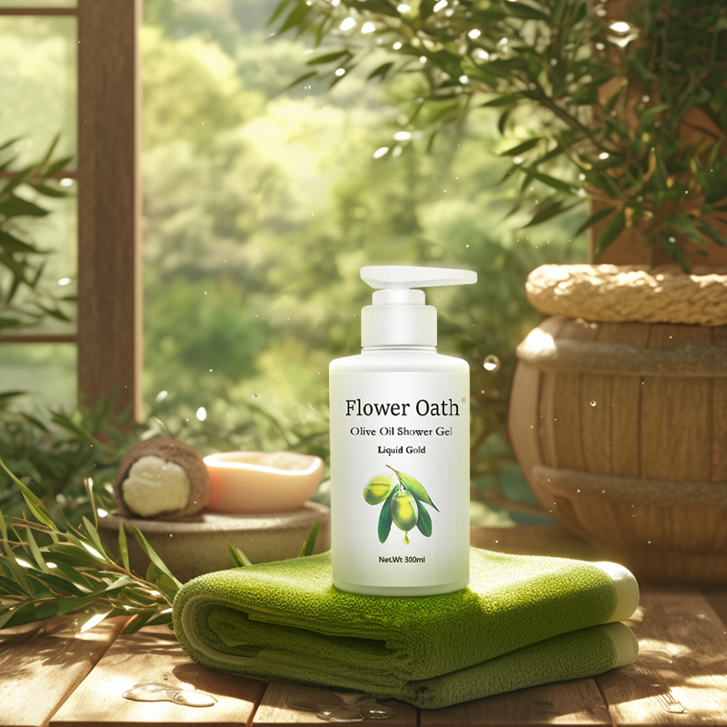 Olive Oil Shower Gel Reduces Fine Lines Delays Aging Prevents Dryness as a Skin Care Agent Moisturizes the Whole Body