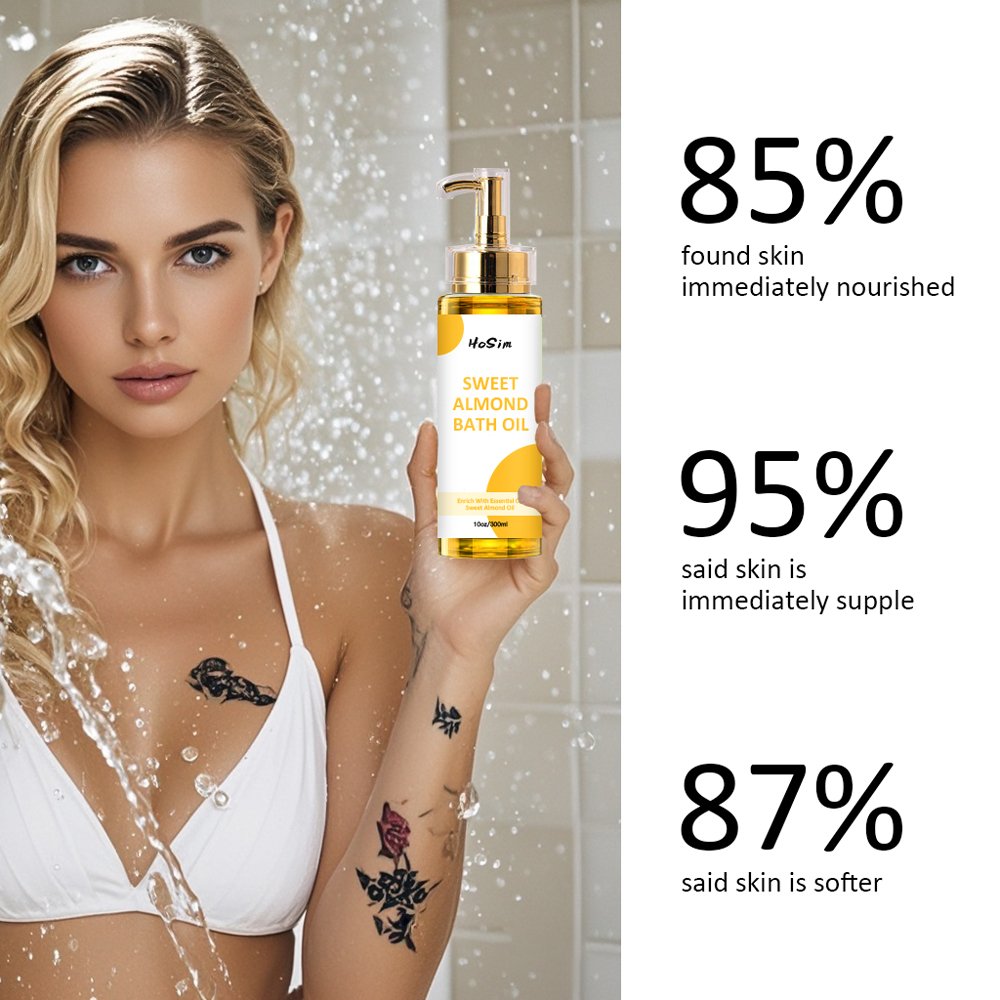 Body Wash Gel Bath Oil For Dry Skin Long Lasting Fragrance New Formulas Vitamin C Sweet Almond Olive Body Wash Oil Shower Gel