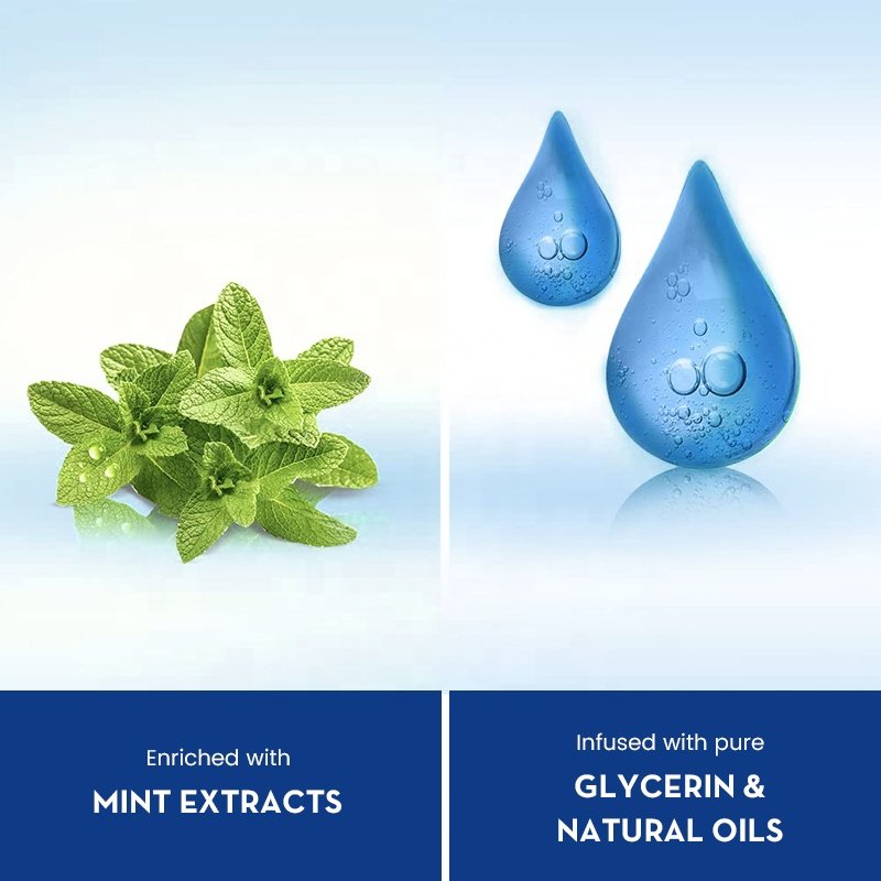 Wholesale Mint Organic Body Wash Plant Shower Gel Skin Exfoliating Fragrance Bath Gel Deep Cleaning Blue Mint Cool Body Wash