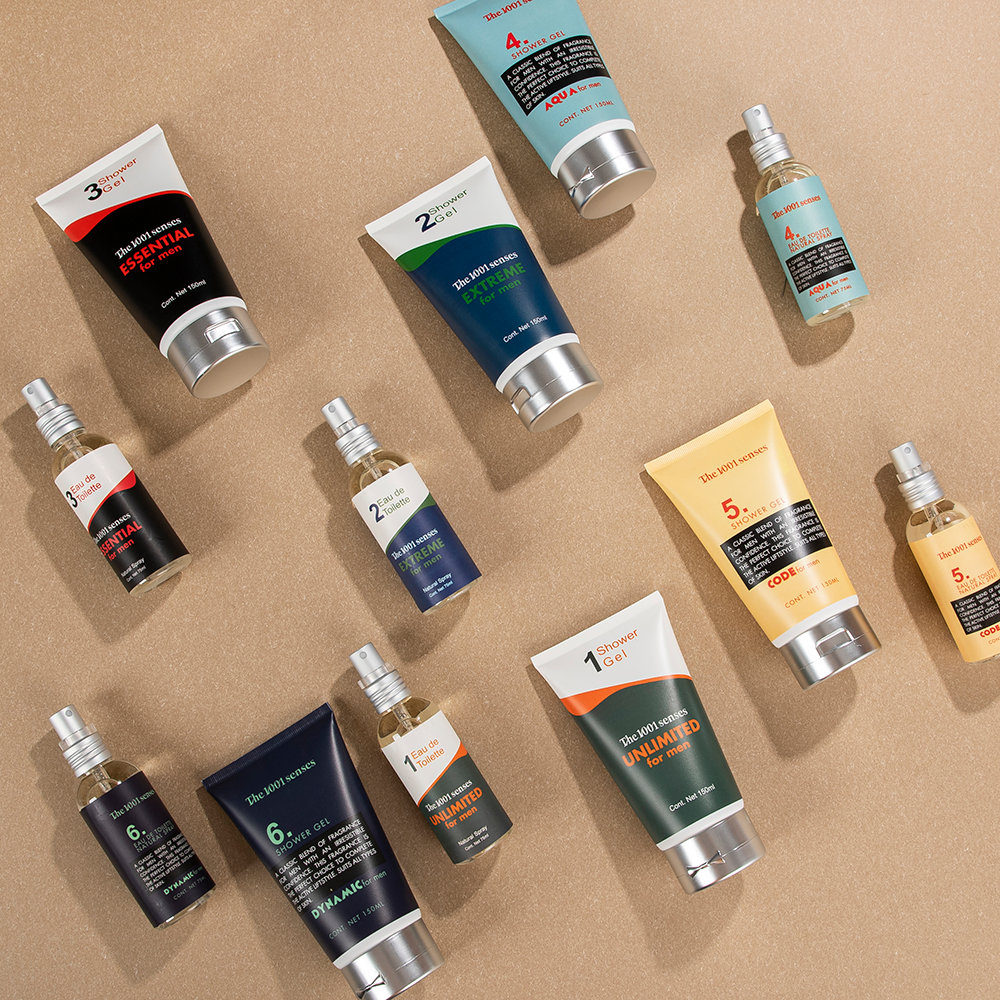 New Design Boy Men Body Gift Set Long-Lasting Men's Body Wash Care Shower Gels 150ml Natural Spray 75ml Christmas Present