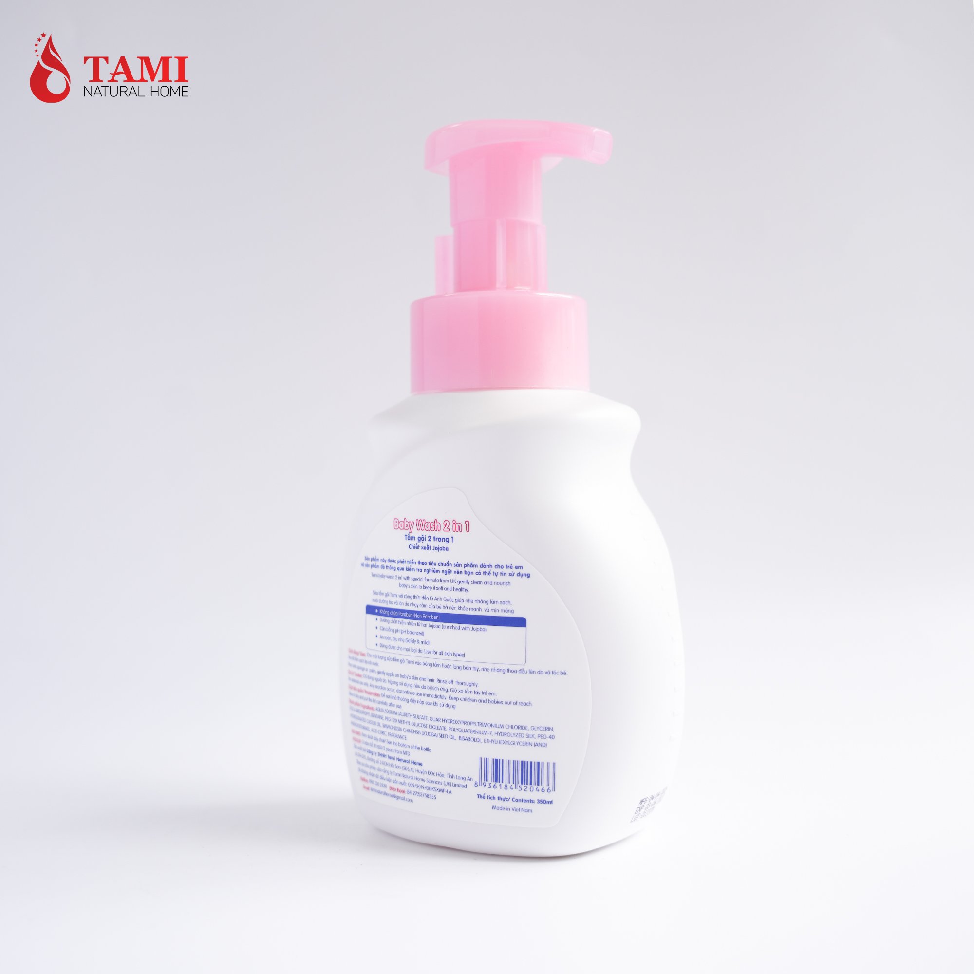 Vietnam Export Tmfamil Baby Body Wash 2 in 1 Shower Gel Non-Harm to Kid Skin 3 Years Shelf Life Refreshing Personal Care