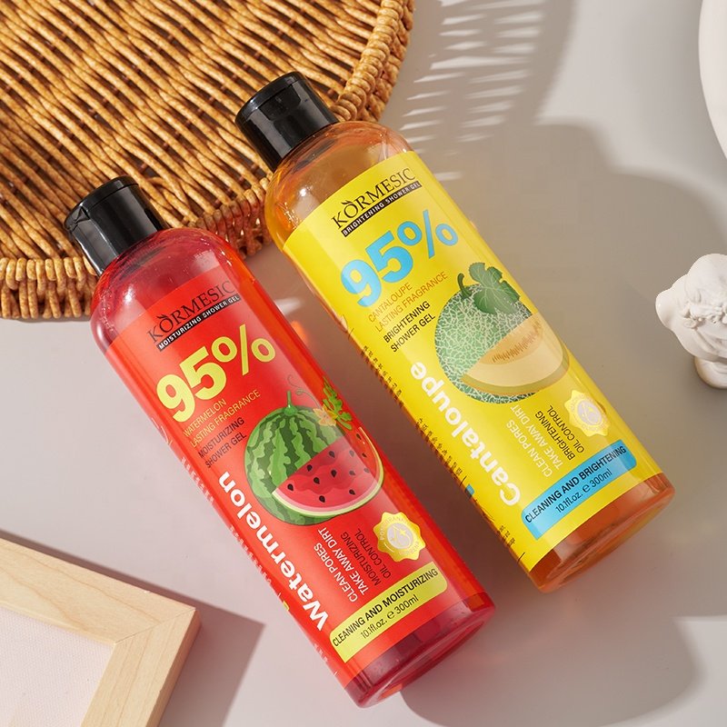 OEM ODM private label KORMESIC Watermelon and papaya Moisturizing and brightening body wash