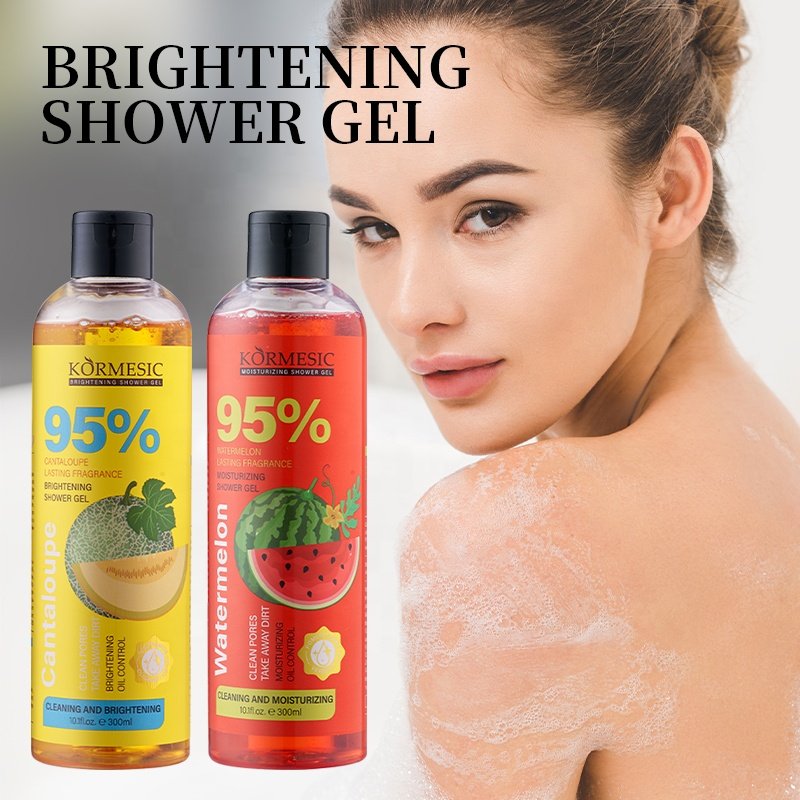OEM ODM private label KORMESIC Watermelon and papaya Moisturizing and brightening body wash