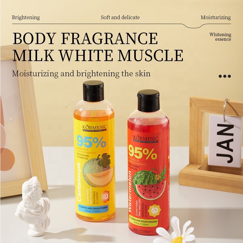 OEM ODM private label KORMESIC Watermelon and papaya Moisturizing and brightening body wash