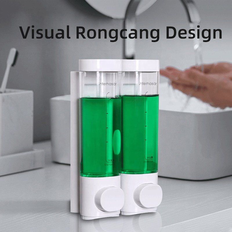 OEM hotel wall mount amenity shower room shampoo dispenser refil toiletries set bath gel shampoo soap dispenser