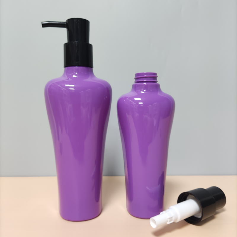 380ml 550ml unique shape shampoo shower gel lotion bottles with pump