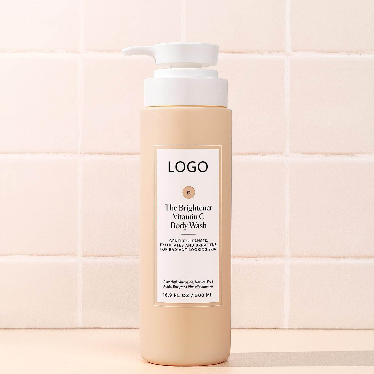 Private Label The Brightener Vitamin C Body Wash Gentle Cleanser shower gel