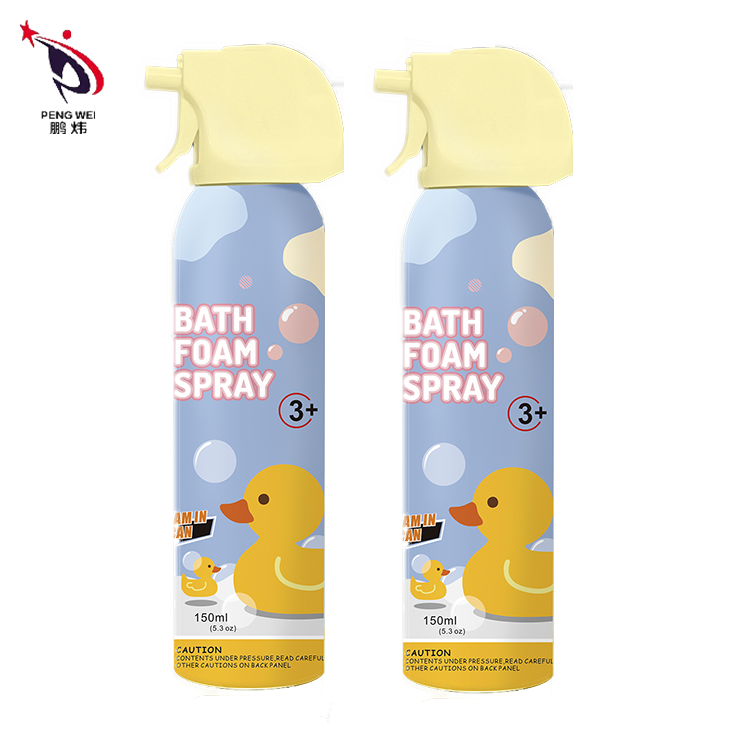Customized Shower Foam Fun Clean Body Bath Foam Spray Milky Smell for Baby Shower Outdoor Backyard Bubble Party